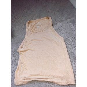 Yellow Striped American Eagle Tank Top